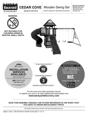 cedar cove wooden swing set