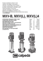 Calpeda Mxv B Series Operating Instructions Manual Pdf Download Manualslib