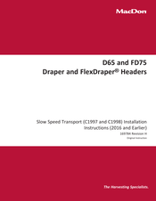 Macdon FD75 Manuals | ManualsLib