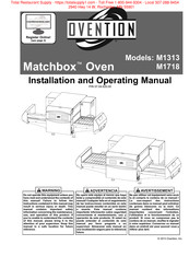 Ovention Matchbox M1718 Manuals | ManualsLib