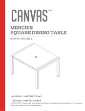 canvas mercier patio dining table