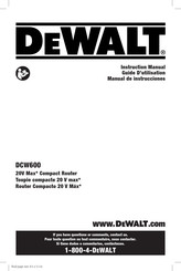 Dewalt DCW600 Manuals | ManualsLib