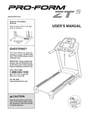 Pro-form ZT5 Manuals | ManualsLib