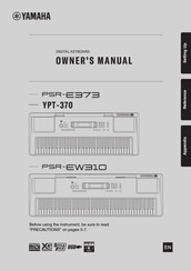 Yamaha PSR-EW310 Manuals | ManualsLib