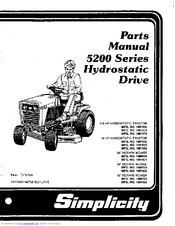 Simplicity 5200 Series Manuals | ManualsLib