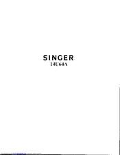 Singer SERGER 14U64A Manuals | ManualsLib