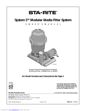Sta Rite System 3 Manuals Manualslib