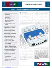 Tascam Us 122 Manuals Manualslib
