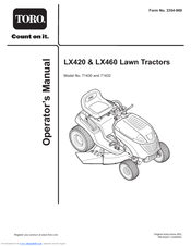 Toro LX420, LX460 Manuals | ManualsLib