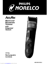 Philips Norelco AccuVac T770 Manuals | ManualsLib
