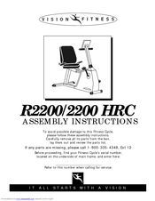 vision fitness r2200 recumbent exercise bike