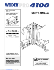 Weider Pro 4100 Manuals | ManualsLib