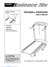 Weslo CADENCE 78E Manuals | ManualsLib