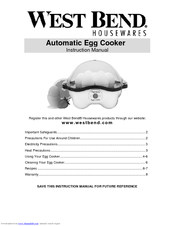 West bend Automatic Egg Cooker Manuals | ManualsLib