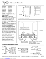 whirlpool dishwasher du850swps3 specs