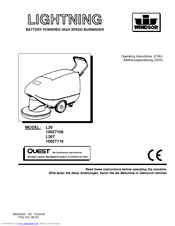 Windsor Lightning Battery Burnisher L20T Manuals | ManualsLib