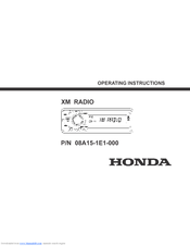 Honda P N 08a15 1e1 000 Manuals Manualslib