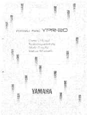 Yamaha YPR-20 Manuals | ManualsLib