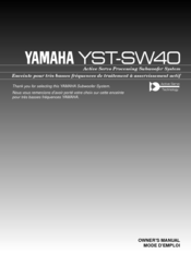 Yamaha YST-SW40 Manuals | ManualsLib