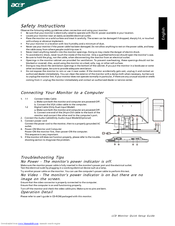 Acer G205H Manuals | ManualsLib