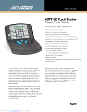 American dynamics ADTT16E Touch Tracker Manuals | ManualsLib