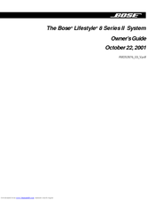 bose lifestyle 8 series ii system