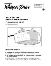 chamberlain whisper drive plus manual