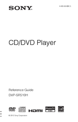 Sony DVP-SR510H Manuals | ManualsLib