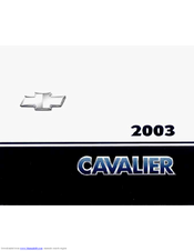 Chevrolet 2003 Cavalier Manuals | ManualsLib