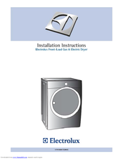 Electrolux EWMGD65HIW - 8.0 cu. Ft. Gas Dryer Manuals | ManualsLib