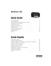 Epson WorkForce 435 Manuals | ManualsLib