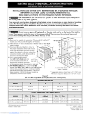 Frigidaire FEB30S5DS - 30 Inch Single Electric Wall Oven Manuals