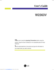 Lg W2353v Manual