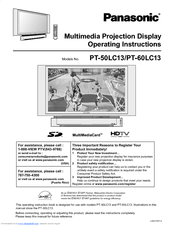 Panasonic Pt60lc13 Lcd Manuals Manualslib