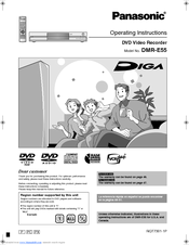 Panasonic Dvd Dmr-e55 User Manual