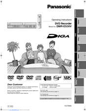 Panasonic Diga DMR-ES30V Manuals | ManualsLib