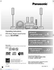 Panasonic SCHT680 - RECEIVER W/5-DISK DV Manuals | ManualsLib