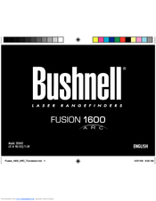 Bushnell Fusion 1600 ARC 201042 Manuals | ManualsLib