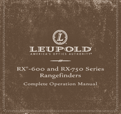 Leupold RX-750 Series Manuals | ManualsLib