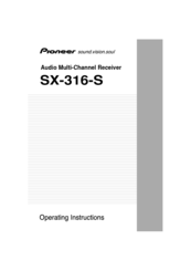 Pioneer SX-316-S Manuals | ManualsLib