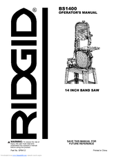 ridgid manual operator manualslib manuals pages saw band