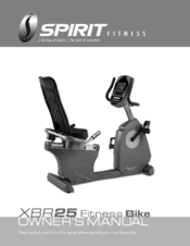 spirit xbr25 recumbent bike