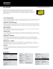 Sony KDL-40EX500 - Bravia Ex Series Lcd Television Manuals | ManualsLib