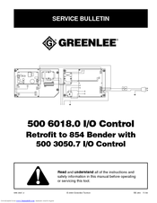 Greenlee 854 Manuals | ManualsLib
