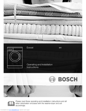 Bosch Exxcel 7 4 Manuals Manualslib
