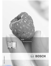 Bosch Gud15a50gb Operating Instructions Manual Pdf Download Manualslib