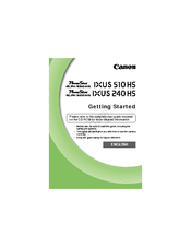 Canon Powershot Elph 300 Hs Manual Pdf Canon Powershot Elph 320 Hs Getting Started Pdf Download Manualslib