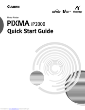 canon pixma ip2000 series manuals