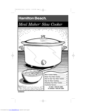 Hamilton beach 33725 Manuals | ManualsLib