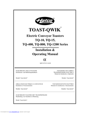 Hatco model srbw-1 user manual 2017